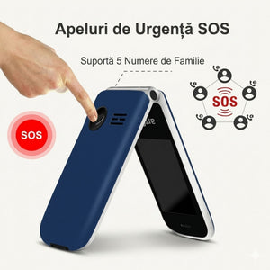 Caracteristici Artfone F20: ecran color, taste mari, buton SOS si Dual SIM pentru varstnici