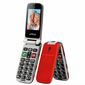 Telefon Mobil cu Clapetă Artfone CF241A pentru Seniori – Buton SOS, Dual SIM, Limbă Română