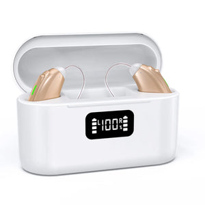 Amplificator auditiv Bluetooth Great-Ears G29 RIC, set 2 bucăți, reîncărcabil, control prin aplicație