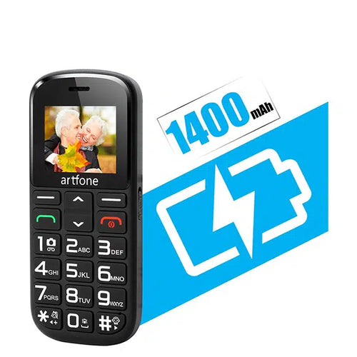 Telefon Artfone CS182 Dual SIM pentru Seniori – Buton SOS și Taste Mari