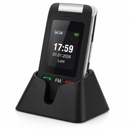 Telefon Artfone C10 pentru Seniori – Clapetă, Buton SOS, Taste Mari